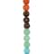 12 Packs: 22 ct. (264 total) Rainbow Mixed Stone Round Beads, 7.5mm by Bead Landing™